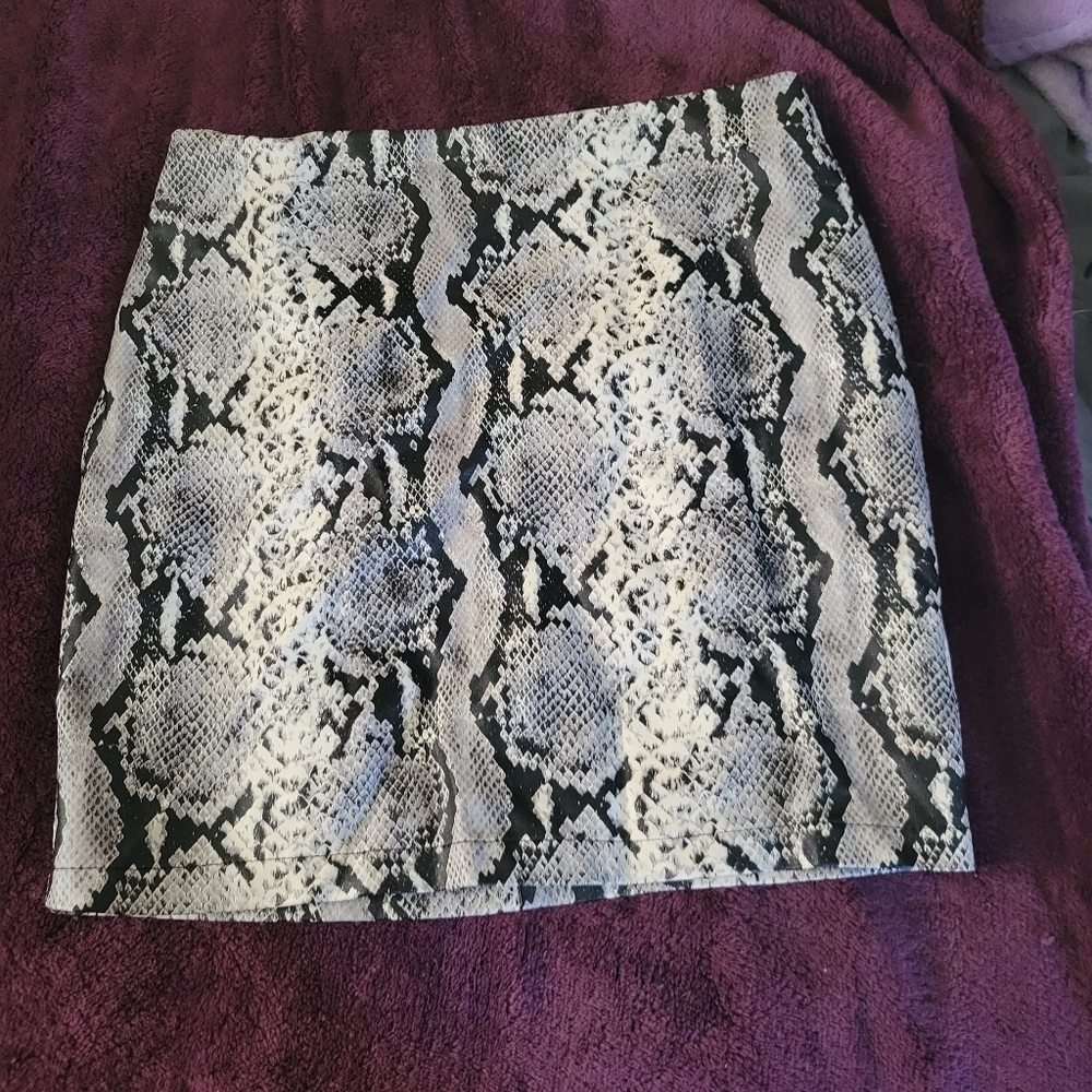 Charlotte Russe Snake Pattern Skirt